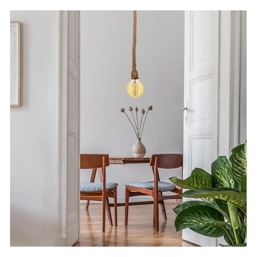 Sähköjohto 1xE27/60W/230V 1 m