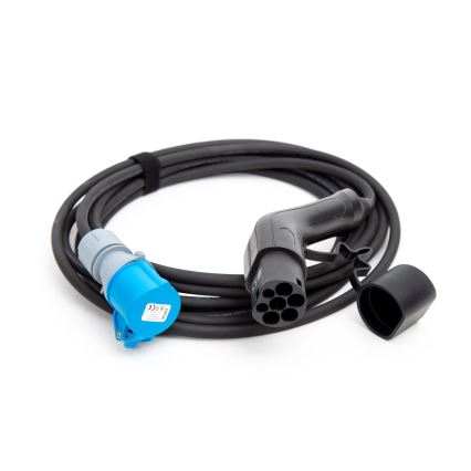 Sähkökäyttöisten matkailuautojen latauskaapeli tyyppi 2 7 m 3,6kW 16A