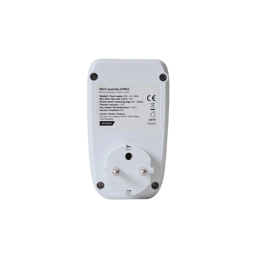 Sähkönkulutusmittari 3680W/230V