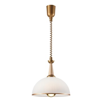 Säilytettävä kattovalaisin CHIARA 1xE27/60W/230V beige/pyökki