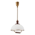 Säilytettävä kattovalaisin RAMONA 1xE27/60W/230V beige/tummanruskea/mänty