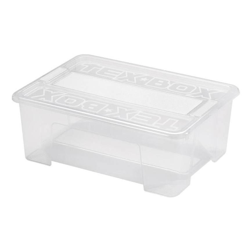 Säilytyslaatikko TEX BOX 10 l kirkas