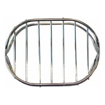 Saippua-alusta metalliverkkoa 8,4x10,7 cm kiiltävä kromi
