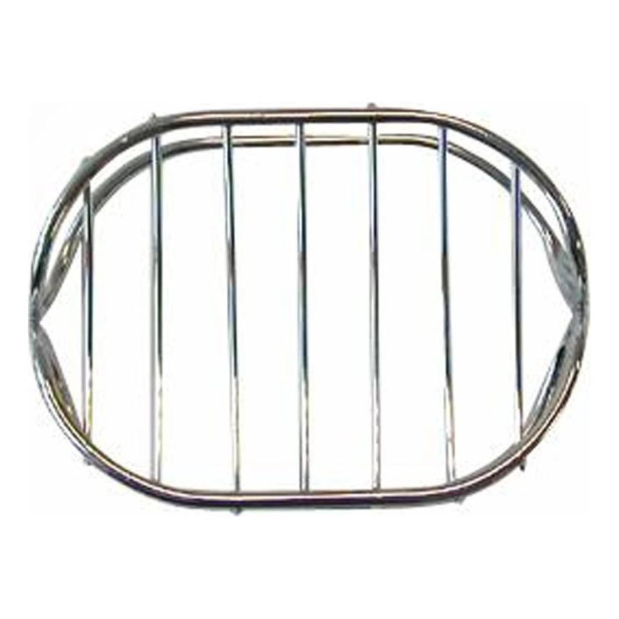 Saippua-alusta metalliverkkoa 8,4x10,7 cm kiiltävä kromi