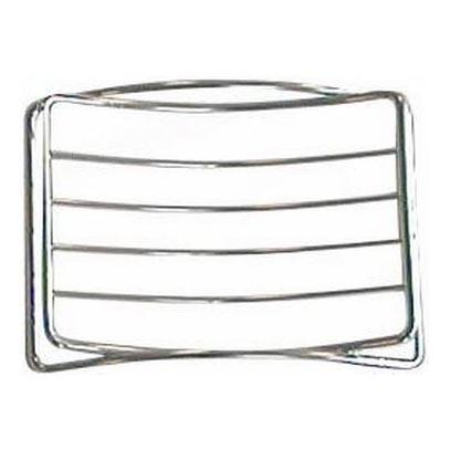 Saippuapala metalliverkolla 9x11,9 cm kiiltävä kromi