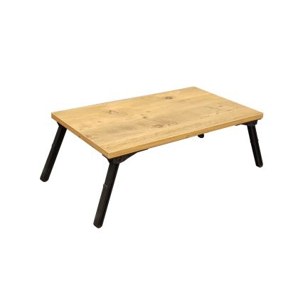 Sänkypöytä GUSTO 24,5x60 cm beige/musta