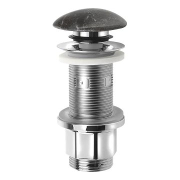 Sapho - Allasventtiili Click-Clack BLOK Ø 6,7 cm kivi/musta