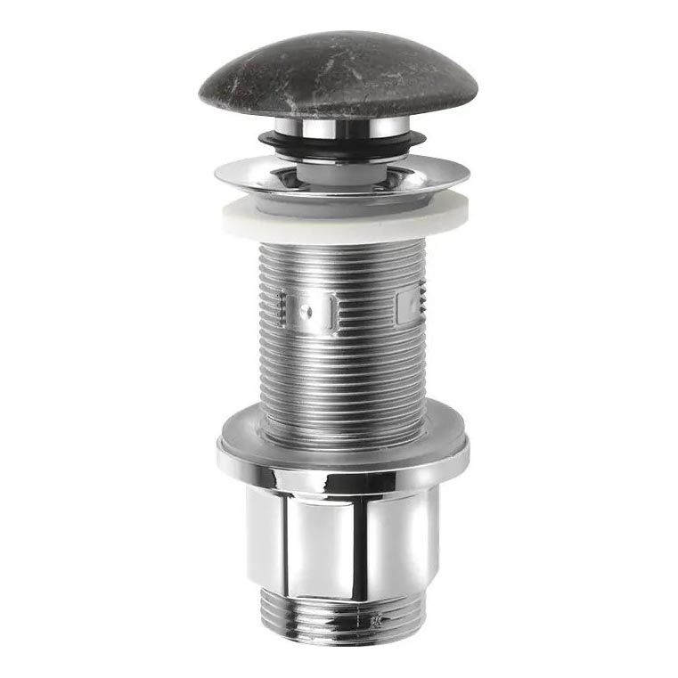 Sapho - Allasventtiili Click-Clack BLOK Ø 6,7 cm kivi/musta