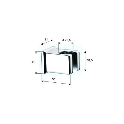 Sapho - Angular fixed shower pidin/matta musta
