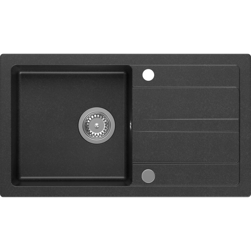 Sapho - Keittiöallas 77x44 cm graniitti/musta