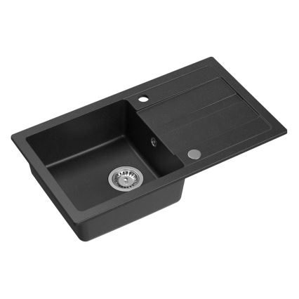 Sapho - Keittiöallas 77x44 cm graniitti/musta