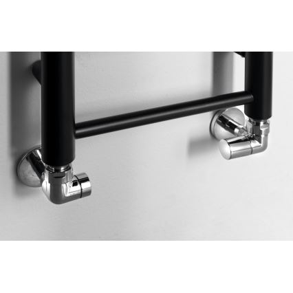 Sapho - Kylpyhuoneen pyyhekuivain DINA 335 W 30 x 174 cm mattamusta