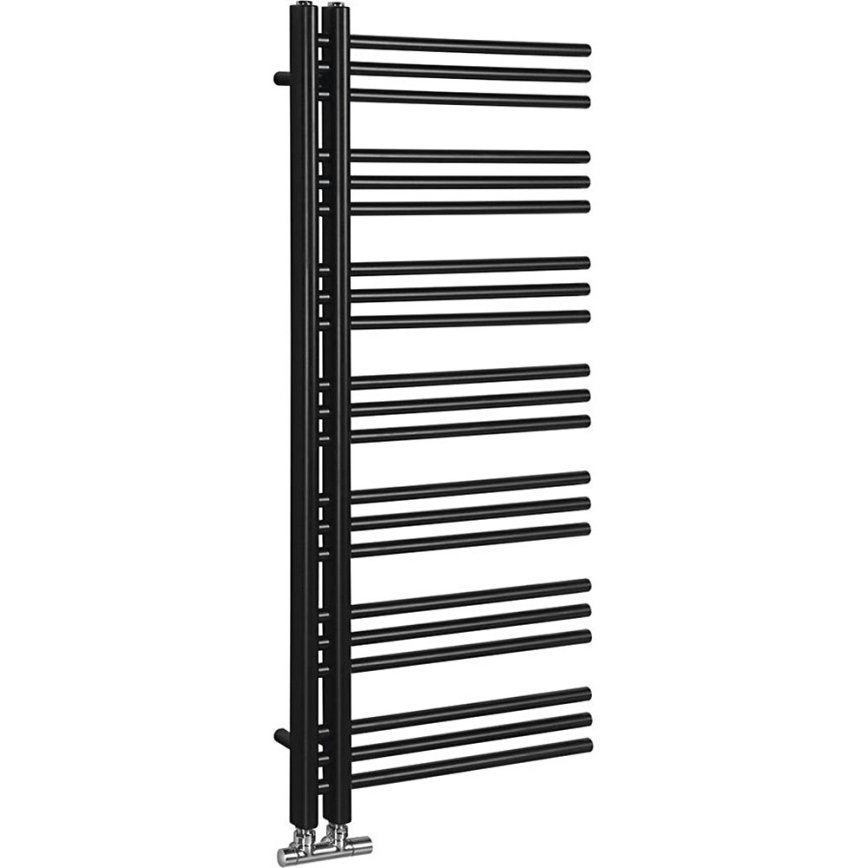 Sapho - Kylpyhuoneen pyyhekuivain DORLION 400W/230V 50x120 cm mattamusta