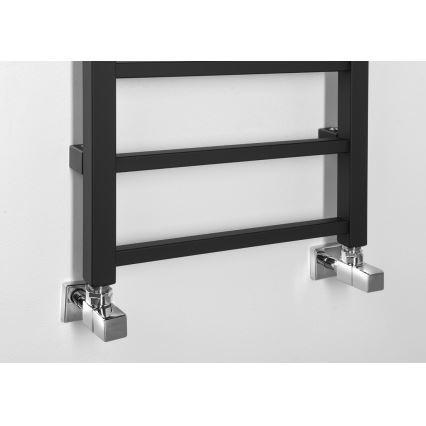 Sapho - kylpyhuoneen pyyhekuivain METRO DOS 323 W 40 x 150 cm mattamusta