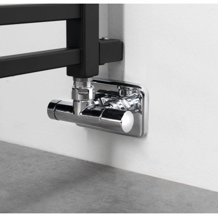 Sapho - Kylpyhuoneen pyyhekuivain METRO SPACE 525W/230V 55x143 cm mattamusta