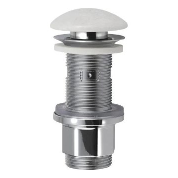 Sapho - Pesualtaan Click-Clack BLOK halkaisija 6,7 cm marmori/valkoinen