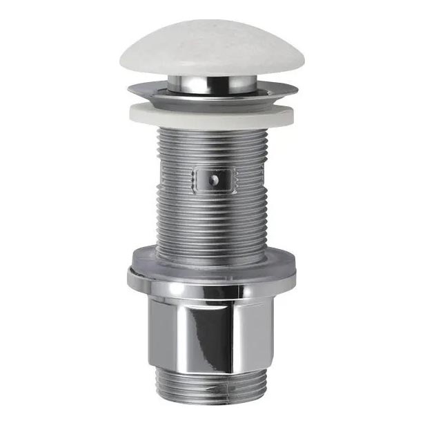 Sapho - Pesualtaan Click-Clack BLOK halkaisija 6,7 cm marmori/valkoinen