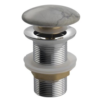 Sapho - Pesualtaan Click-Clack DALMA, halkaisija 6,7 cm, harmaa