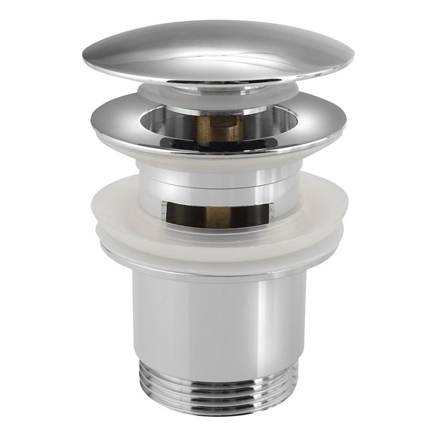 Sapho - Pesualtaan poistoventtiili, halkaisija 6,7 cm, kiiltävä kromi