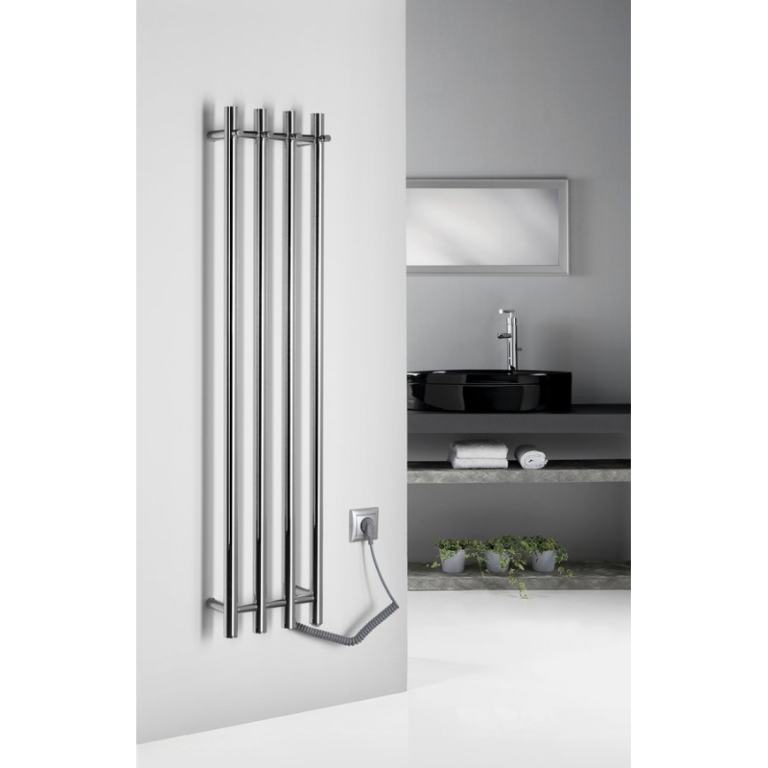 Sapho - Sähköinen pyyhekuivain PAPINADO 85W/230V 120 cm kiiltävä kromi oikea