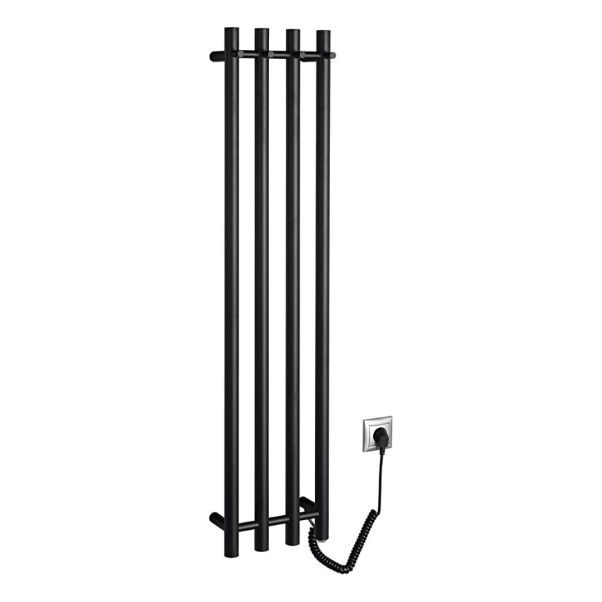 Sapho - Sähköinen pyyhekuivain PAPINADO 85W/230V 120 cm matta musta oikea