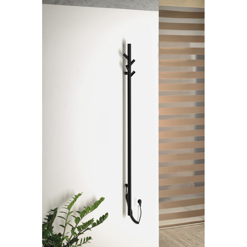 Sapho - Sähköinen pyyhekuivain PASADOR 30W/230V 150 cm matta musta