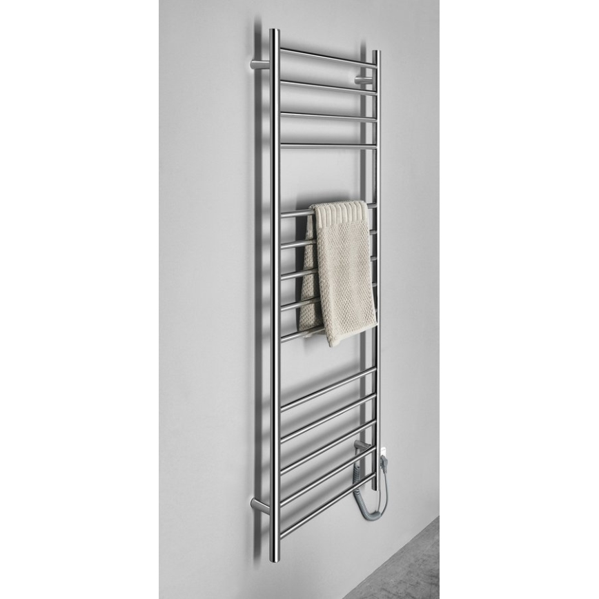 Sapho - Sähköinen pyyhekuivain REDONDO 130W/230V 150 cm kiiltävä kromi oikea pyöreä