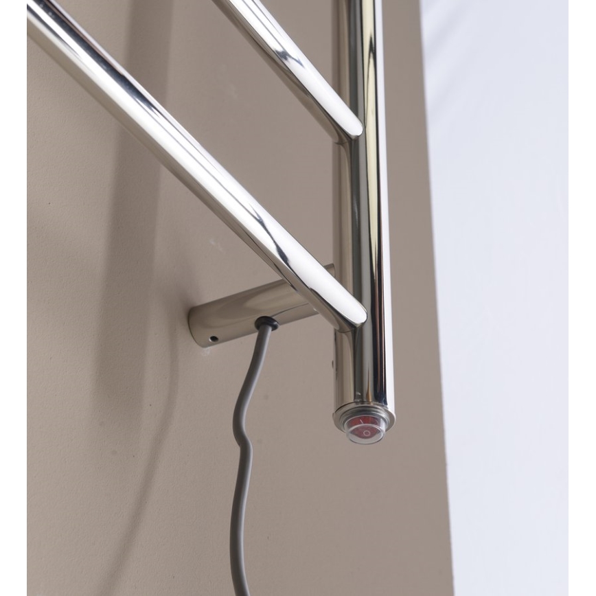 Sapho - Sähköinen pyyhekuivain REDONDO 130W/230V 150 cm kiiltävä kromi oikea pyöreä
