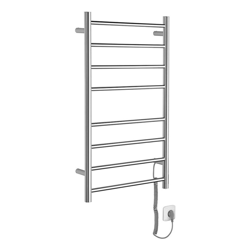 Sapho - Sähköinen pyyhekuivain REDONDO 75W/230V 90 cm kiiltävä kromi oikea pyöreä