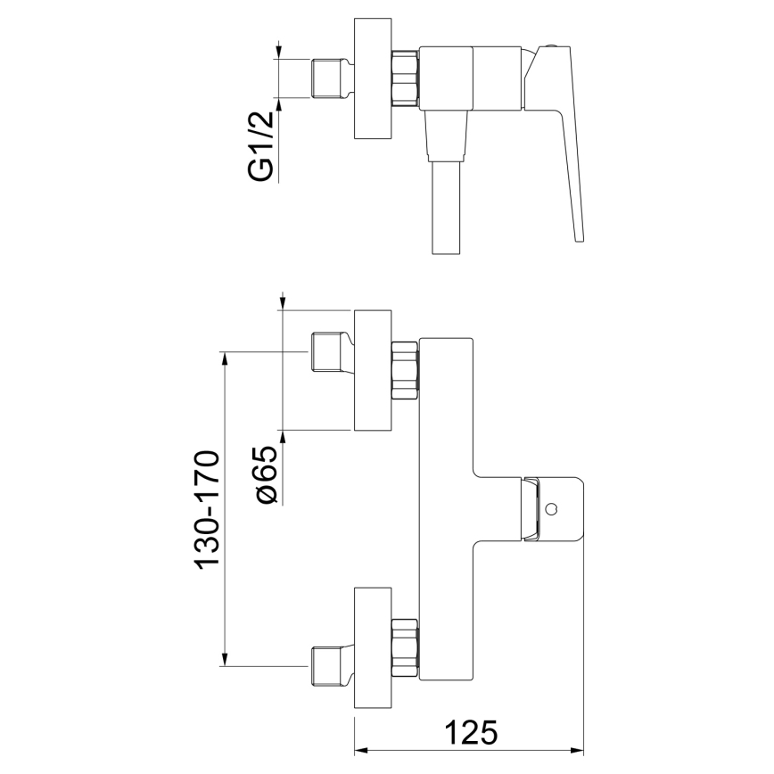 Sapho - Suihkusekoitin TURSI kiiltävä kromi