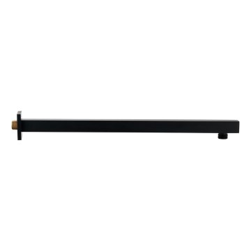 Sapho - Suihkuvarsi kulmikas 40 cm matta musta