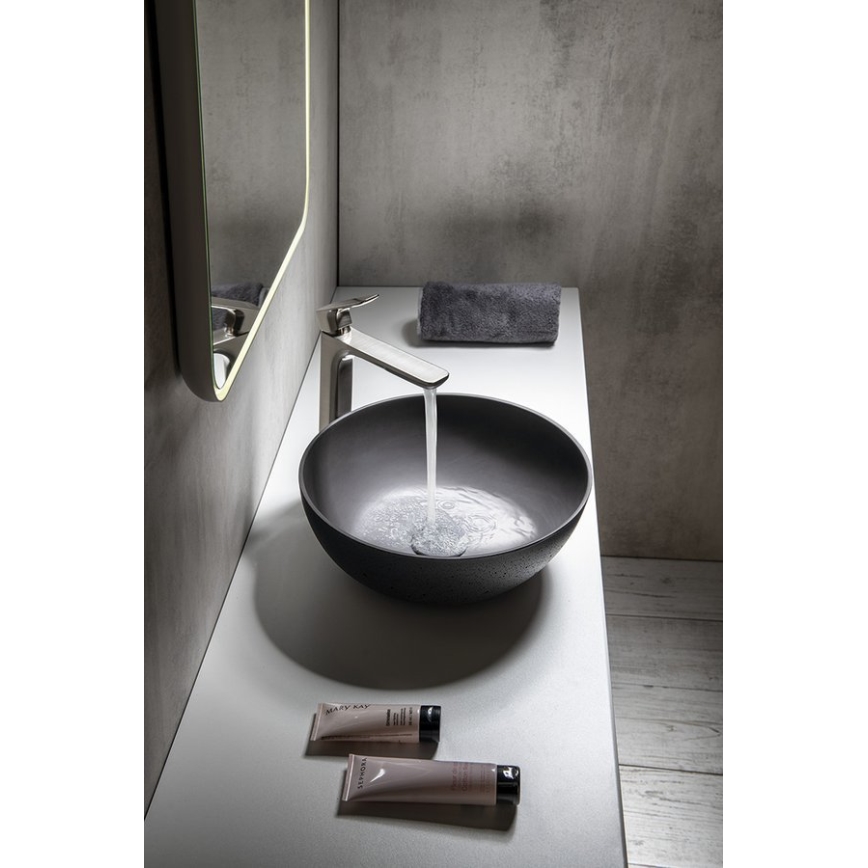 Sapho - Tasoallas FORMIGO Ø 39 cm betoni/antrasiitti