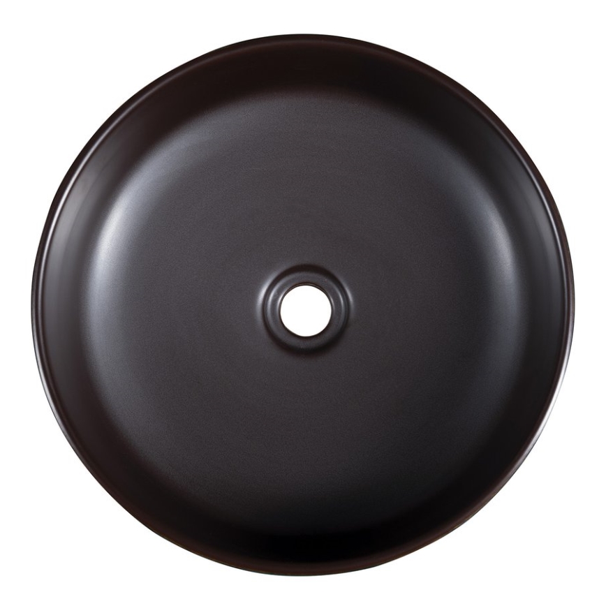 Sapho - Tason päälle asennettava pesuallas PRIORI, Ø 41 cm, ruskea/sininen