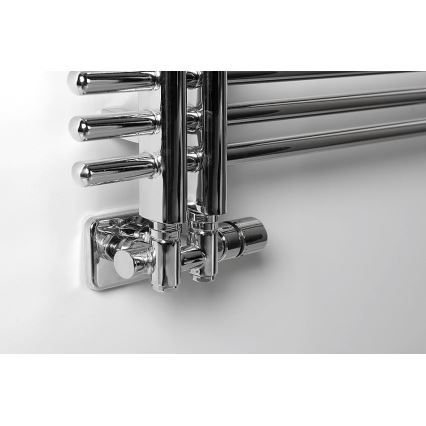 Sapho - Termostaattinen liitäntäsarja keskiliitäntään TWIN COMBI oikea/kiiltävä kromi