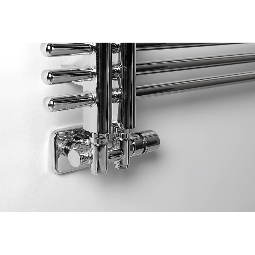 Sapho - Termostaattinen liitäntäsarja keskiliitäntään TWIN COMBI oikea/kiiltävä kromi