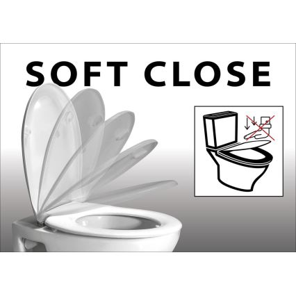 Sapho - WC-istuin SoftClose EDITA valkoinen