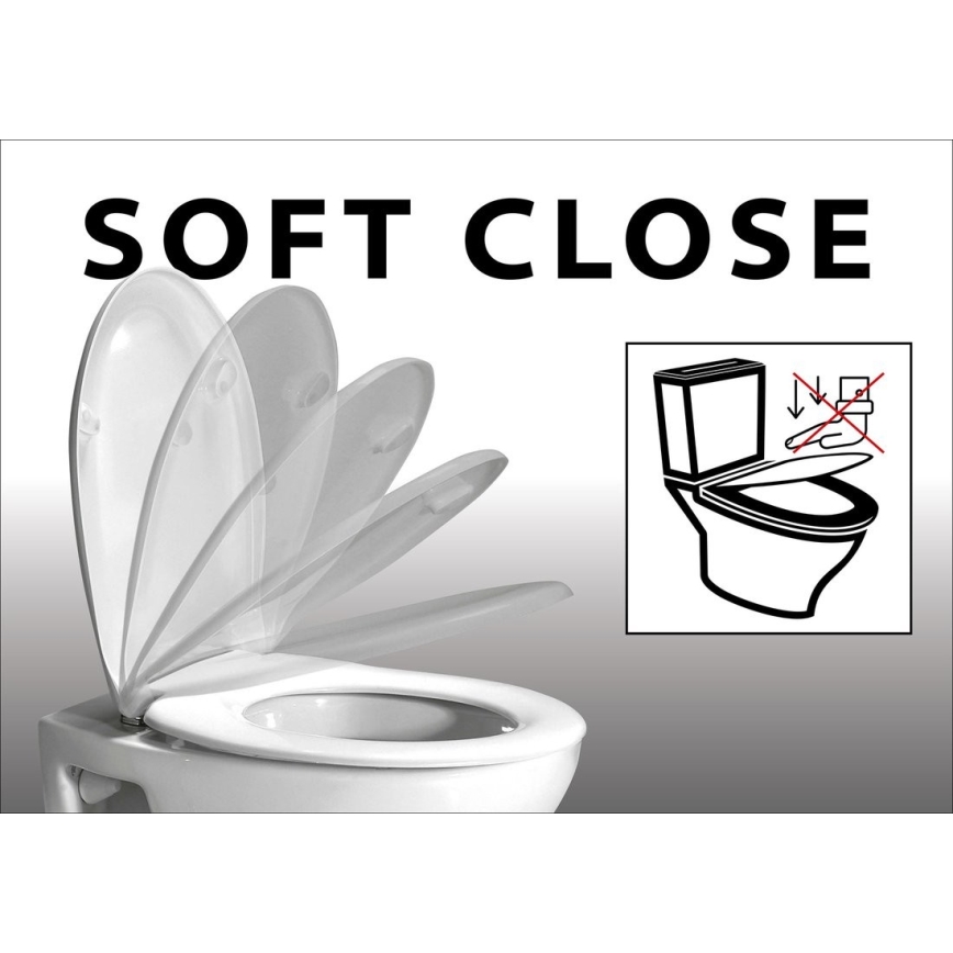 Sapho - WC-istuin SoftClose EDITA valkoinen