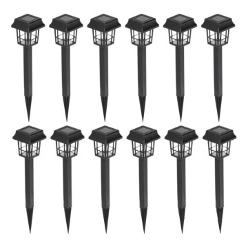 SARJA 12x LED aurinkolamppu LED/0,06W/1,2V 1xAA 6500K IP44 100 mAh