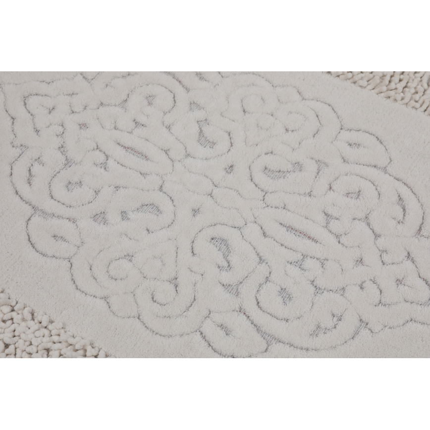 SETTI 2 kpl Kylpyhuoneen matto PIANTE 60/100 cm valkoinen