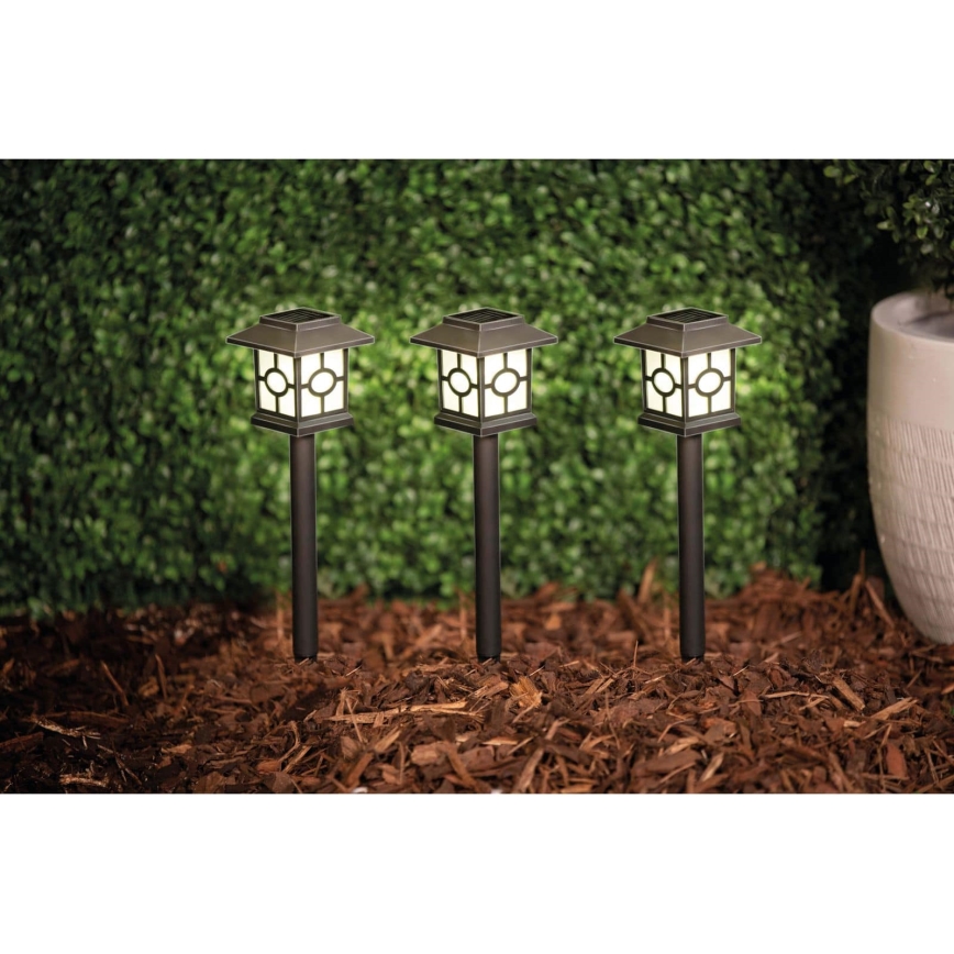 SETTI 3x LED aurinkovalaisin LED/1,2V 600 mAh