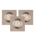 SARJA 3x LED-kattovalaisin VITAR 1xGU10/5W/230V CRI 90 betoni
