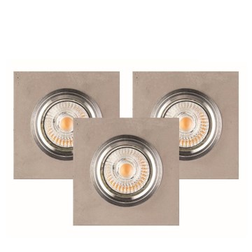 SARJA 3x LED-kattovalaisin VITAR 1xGU10/5W/230V CRI 90 betoni