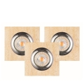 SARJA 3x LED-kattovalaisin VITAR 1xGU10/5W/230V CRI 90 hiekkakivi