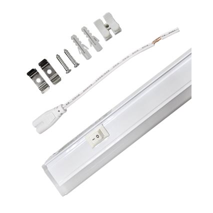 Sarjaan kytkettävä LED-alakaappivalaisin TUBE LED/9W/230V 60 cm valkoinen