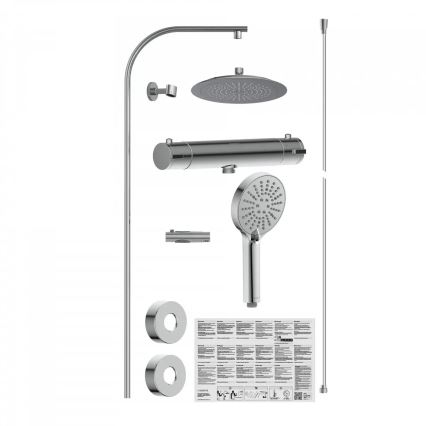 Schütte 60046 - MADURA FRESH suihkusetti termostaattisella hanalla, kiiltävä kromi
