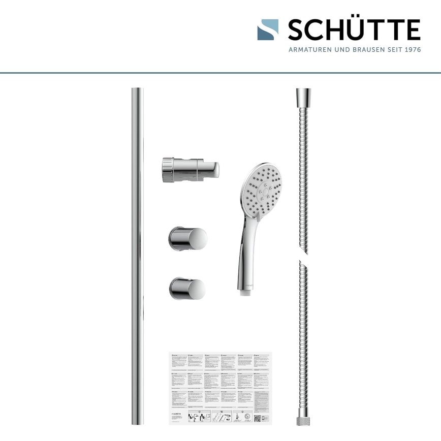 Schütte 64830 - Suihkusetti NAPOLI kiiltävä kromi