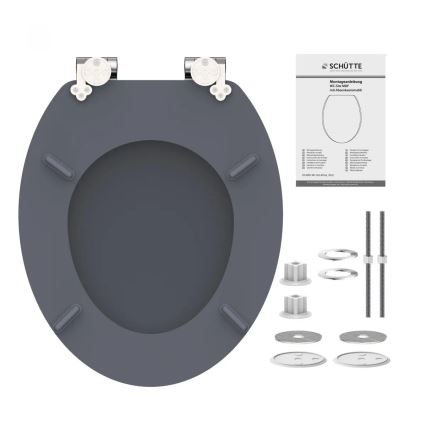Schütte 80104 - WC-istuinkansi SPIRIT ANTRASIITTI SoftClose MDF-puinen