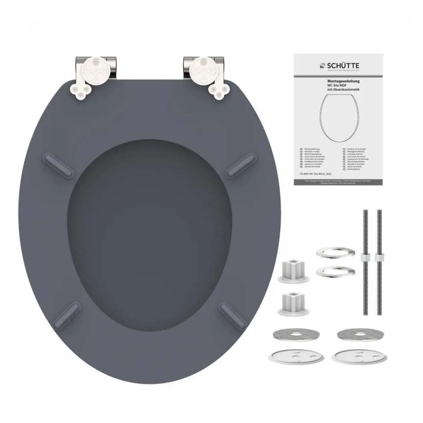 Schütte 80104 - WC-istuinkansi SPIRIT ANTRASIITTI SoftClose MDF-puinen