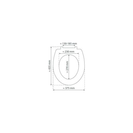Schütte 80104 - WC-istuinkansi SPIRIT ANTRASIITTI SoftClose MDF-puinen