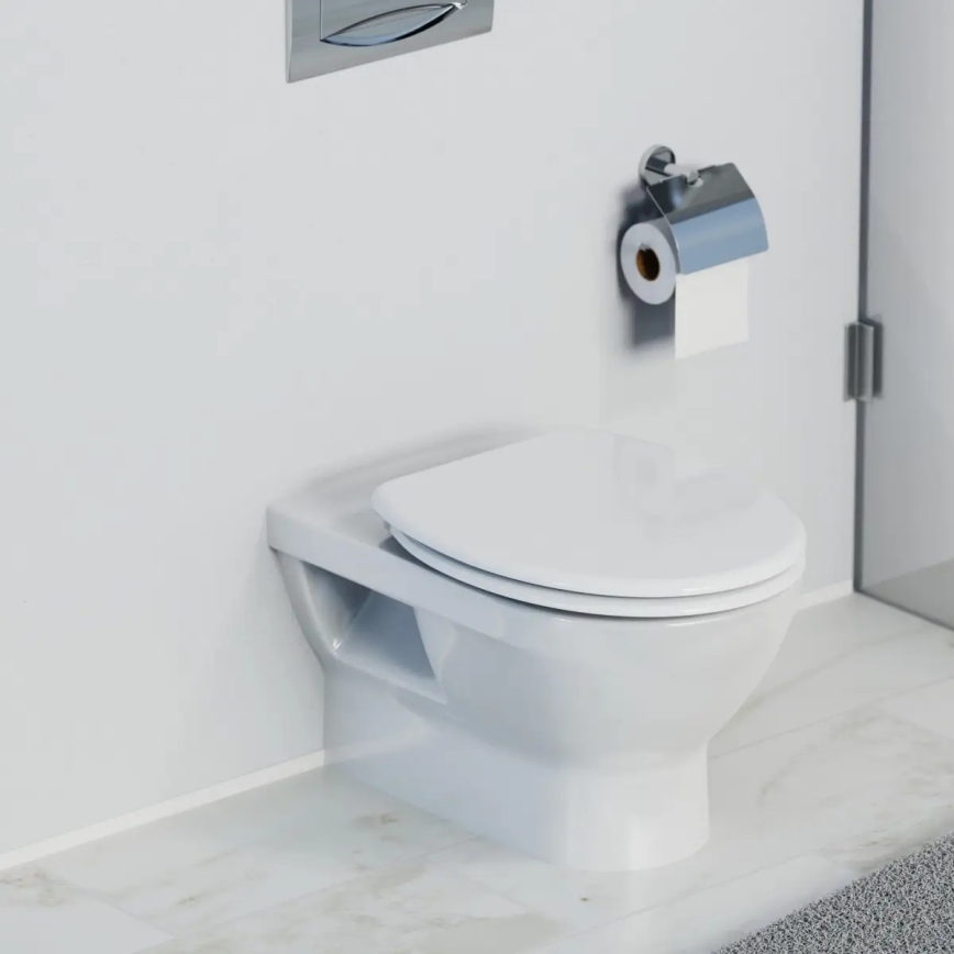 Schütte 82100-A - valkoinen duroplastinen WC-istuinkansi SoftClose